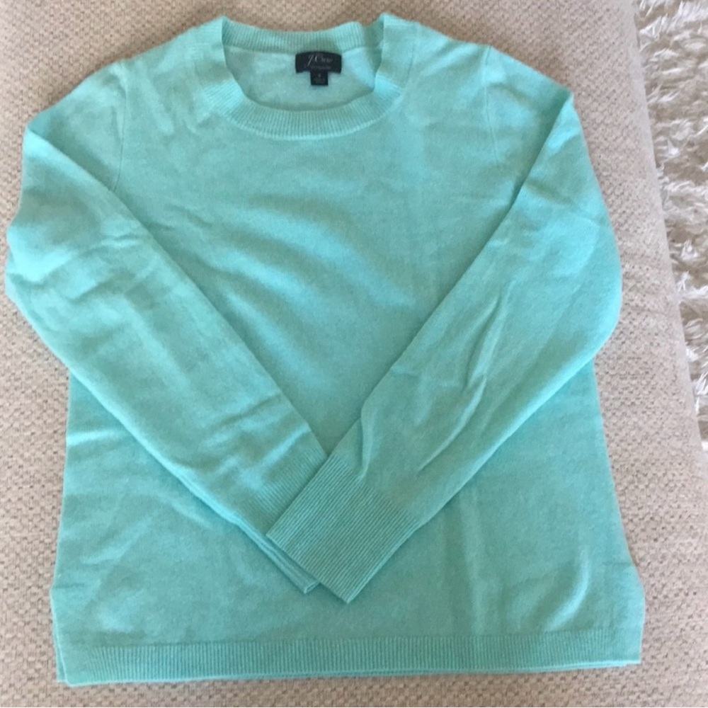 J. Crew Turquoise Cashmere Sweater